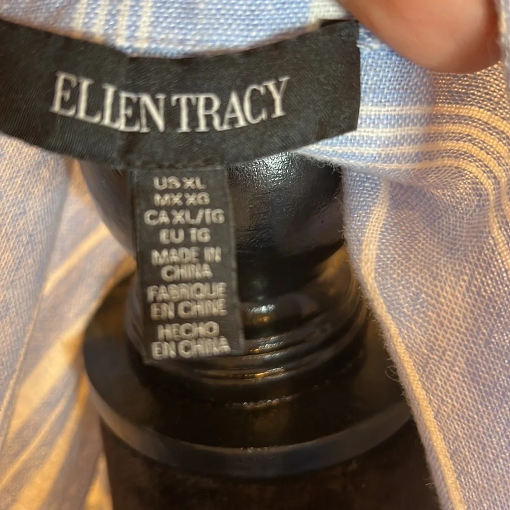 NWT Ellen Tracy Linen blend Top XL - Picture 11 of 13